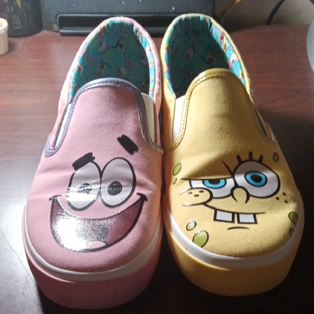 SpongeBob SquarePants Women's Sneakers - Pink and Yellow